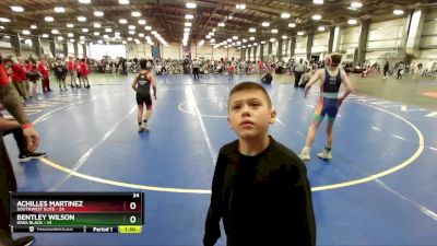 84 lbs Rd# 1 9:00am Friday - Bentley Wilson, Iowa Black vs Achilles Martinez, SouthWest Elite