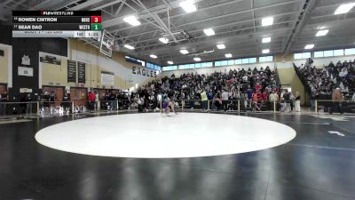 120 lbs Round Of 32 - Rowen Cintron, New Britain vs Sean Dao, Westhill