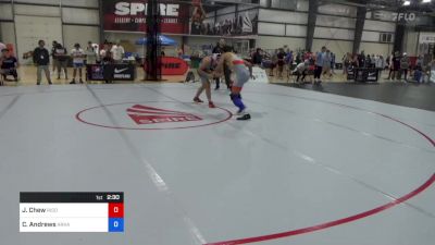 70 kg Round Of 256 - Jonah Chew, Riddle Wrestling Club vs Caleb Andrews, Arkansas RTC