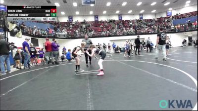 67 lbs 3rd Place - Josie Cink, Huskey Wrestling Club vs Tucker Pruett, Smith Wrestling Academy