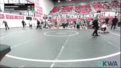 64 lbs Semifinal - Hayze Province, Rough Riders vs Ezra Shaw, D3 Wrestling Cluib