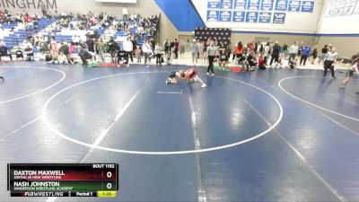 105 lbs Semifinal - Nash Johnston, Sanderson Wrestling Academy vs Daxton Maxwell, Uintah Jr High Wrestling