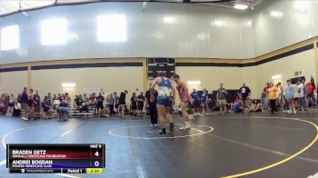 165 lbs Cons. Round 3 - Braden Getz, Roncalli Wrestling Foundation vs Andrei Bogdan, Fishers Wrestling Club