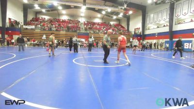 140 lbs Rr Rnd 2 - Wesley Brooks, Bixby JH Boys vs Carson Bowline, Coweta Tiger Wrestling