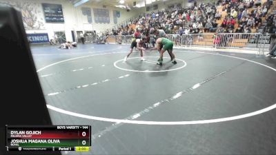 144 lbs Champ. Round 1 - Joshua Magana Oliva, Royal vs Dylan Gojich, Paloma Valley