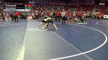 3A-138 lbs Semifinal - Kyler Simons, Dowling Catholic vs Nico DeSalvo, Southeast Polk