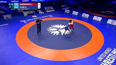72 kg Finals 1-2 - Zhamila Bakbergenova, Kazakhstan vs Amit Elor, United States
