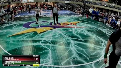 114 lbs Finals (8 Team) - Cal Smith, LaCrosse Aquinas vs Hendrix Schwab, Don Bosco