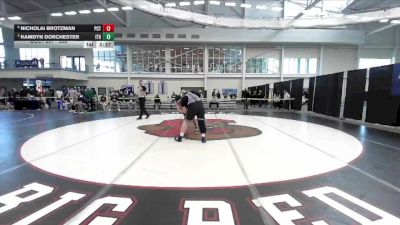 285 lbs Quarterfinal - Kamdyn Dorchester, Ithaca vs Nicholai Brotzman, Pennsylvania College Of Technology