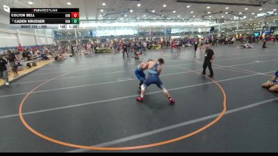 190 lbs Champ. Round 2 - Colton Bell, Unattached vs Caden Krueger, Unattached