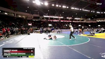 175 lbs Champ. Round 2 - Garrett Goade, Bainbridge vs Dallas Stryker Simmons, White River