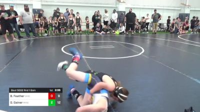 60 lbs Round 1 - Bradyn Feather, Ohio Gold vs Opie Gainer, Mineral Wells Bulldawgs