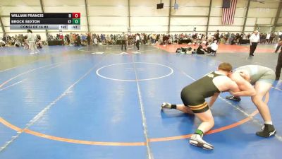 220 lbs Consi Of 16 #2 - William Francis, RI vs Brock Sexton, KY