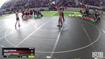 120 lbs Quarterfinal - Brayden Fudolig, Silverado vs Micah Dorton, Mojave