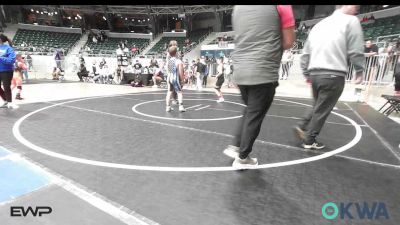 90 lbs Consolation - Jax Feathers, Verdigris Youth Wrestling vs Eli Evans, Collinsville Cardinal Youth Wrestling