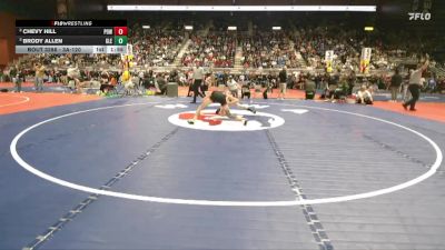 3A-120 lbs Semifinal - Brody Allen, Glenrock vs Chevy Hill, Powell