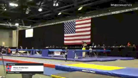 Maya Anderson - Tumbling, Miss Maria's - 2021 USA Gymnastics Championships
