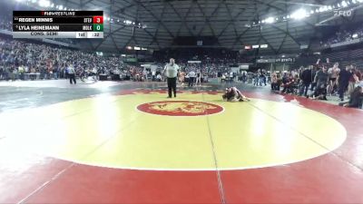 Girls 1B/2B/1A 130 Cons. Semi - Regen Minnis, Stevenson (Girls) vs Lyla Heinemann, Medical Lake (Girls)