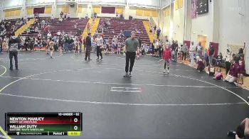 62 lbs 3rd Place Match - Newton Manucy, Ninety Six Wrestling vs William Duty, Eastside Youth Wrestling