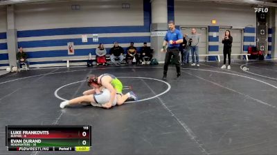 115 lbs Finals (2 Team) - Luke Frankovits, Buxton vs Evan Durand, Headhunters