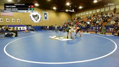 157 lbs Semifinal - Keanu Garcia, Garces Memorial vs Ben Flores, Santa Ynez