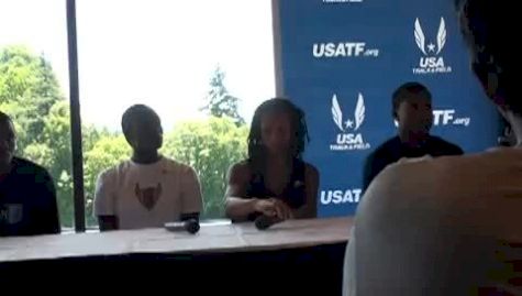 Allyson Felix at USA Outdoor Championships Press Conference