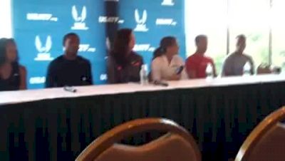 USA Outdoor Track & Field Championships Press Conference prerace