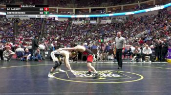 145 lbs Semifinal - Bo Bassett, Bishop McCort vs Greyson Music, Bishop McDevitt