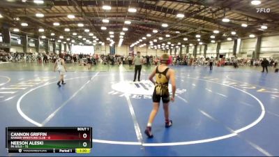 100 lbs Rd# 1 9:00am Friday - Neeson Aleski, PA Gold vs Cannon Griffin, Ranger Wrestling Club