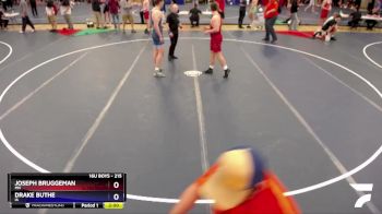 215 lbs Cons. Semi - Joseph Bruggeman, MN vs Drake Buthe, IA