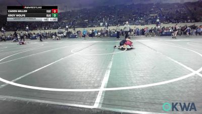 73 lbs Quarterfinal - Caden Miller, Fort Gibson Youth Wrestling vs Kroy Wolfe, Blackwell Wrestling Club