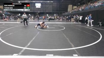 133 lbs Cons. Round 2 - Zeke Wheeler, Oklahoma Wesleyan vs Tukker Boe, Dakota Wesleyan (S.D.)