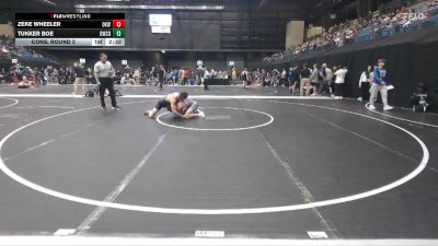 133 lbs Cons. Round 2 - Zeke Wheeler, Oklahoma Wesleyan vs Tukker Boe, Dakota Wesleyan (S.D.)