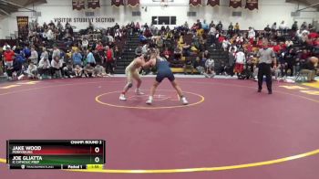 157 lbs Champ. Round 2 - Jake Wood, Perrysburg vs Joe Gliatta, IC Catholic Prep