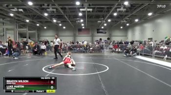 95 lbs Cons. Round 2 - Bradyn Wilson, Hoxie Kids vs Luke Martin, Brawlers