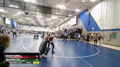 70 lbs Semifinal - Benjamin Puga, Sanderson Wrestling Academy vs Hayven Morrill, Champions Wrestling Club