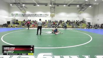 133 lbs Cons. Round 2 - Gio Urbieta, Lemoore College vs Aaron Lopez, Santa Ana College
