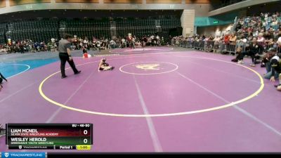 46-50 lbs Round 3 - Liam Mcneil, Silver State Wrestling Academy vs Wesley Herold, Greenwave Youth Wrestling