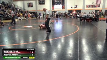 PW-11 lbs Cons. Round 1 - Weston Maxwell, North Liberty Wrestling Club vs Fletcher Exline, Hawkeye Wrestling Academy