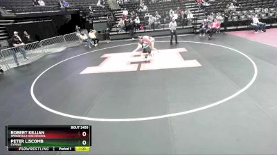 193 lbs Cons. Round 3 - Peter Liscomb, Cyprus vs Robert Killian, Springville High School