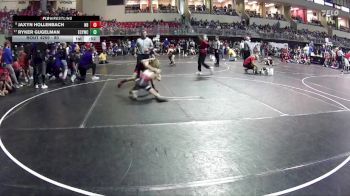 80 lbs Quarterfinal - Ryker Gugelman, Elm Creek Youth Wrestling Club vs Jaxyn Hollenbach, Nebraska Boyz