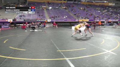 180 lbs Placement (4 Team) - Vida Beckel, Emmanuel University vs Isabella Renfro, Fort Hays State