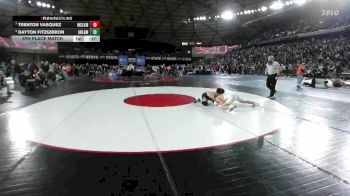 Boys 4A 144 lbs 5th Place Match - Trenton Vasquez, Moses Lake vs Dayton Fitzgibbon, Arlington