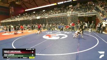 53 lbs Cons. Round 5 - Ridley Wiechmann, TenSleep Hyattville Scrappers vs Dax Casper, Green River Grapplers Wrestling