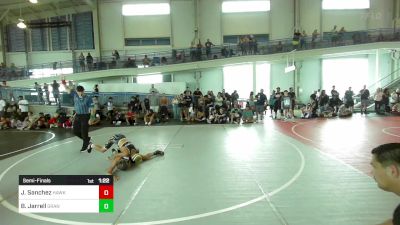 88 lbs Semifinal - Jaxon Sanchez, Hawkeye WC vs Brody Jarrell, Granite WC