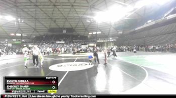 42-45 lbs 3rd Place Match - Evelyn Padilla, Damaged Ear Wrestling Club vs Emberly Sharp, Twin City Wrestling Club