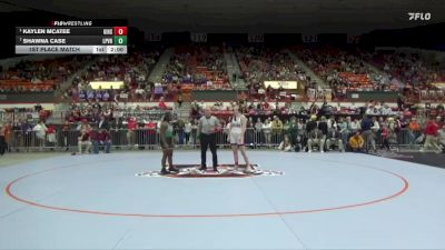 155 lbs 1st Place Match - Kaylen McAtee, Girard Hs vs Shawna Case, LaCygne-Prairie View Hs