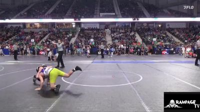 110 lbs Cons. Round 2 - Carson Kinsman, Olathe Raptor vs Wyatt Lusk, Falcon Empire