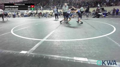 83 lbs Consolation - Jayci Thompson, Little Axe Takedown Club vs Ashtyn Collins, Pitbull Wrestling Academy