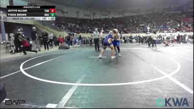 131 lbs Semifinal - Jayvyn Allami, Team Tulsa Wrestling Club vs Tyson Brown, Choctaw Ironman Youth Wrestling